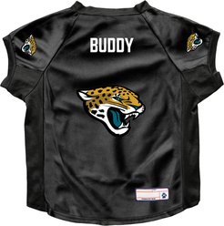 Littlearth NFL Personalized Stretch Dog & Cat Jersey, Jacksonville Jaguars, Big Dog slide 1 of 6