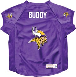 Littlearth NFL Personalized Stretch Dog & Cat Jersey, Minnesota Vikings, Big Dog slide 1 of 4