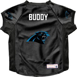 Littlearth NFL Personalized Stretch Dog & Cat Jersey, Carolina Panthers, Big Dog