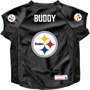 Littlearth NFL Personalized Stretch Dog & Cat Jersey, Pittsburgh Steelers, Big Dog