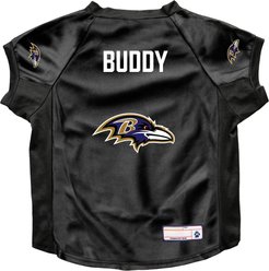 Littlearth NFL Personalized Stretch Dog & Cat Jersey, Baltimore Ravens, Big Dog