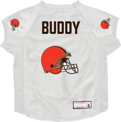 Littlearth NFL Personalized Stretch Dog & Cat Jersey, Cleveland Browns, Big Dog
