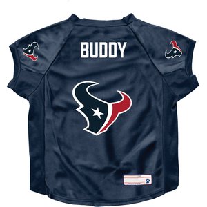Littlearth NFL Personalized Stretch Dog & Cat Jersey, Houston Texans, Big Dog