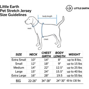 Littlearth NFL Personalized Stretch Dog & Cat Jersey, Chicago Bears, Big Dog