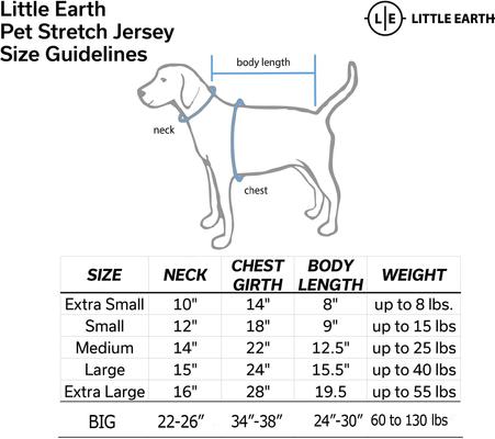 Show full view: Littlearth NFL Personalized Stretch Dog & Cat Jersey, Chicago Bears, Big Dog slide 5 of 8