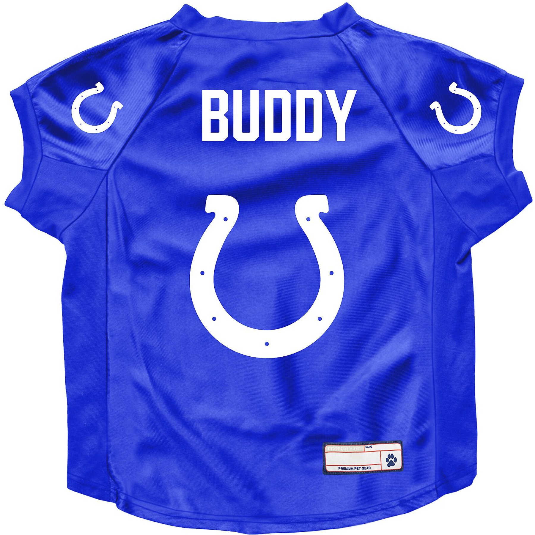 Littlearth NFL Personalized Stretch Dog & Cat Jersey, Indianapolis Colts, Big Dog