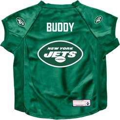 Littlearth NFL Personalized Stretch Dog & Cat Jersey, New York Jets, Big Dog