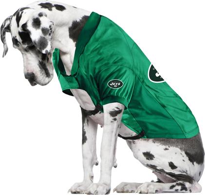 Show full view: Littlearth NFL Personalized Stretch Dog & Cat Jersey, New York Jets, Big Dog slide 3 of 8