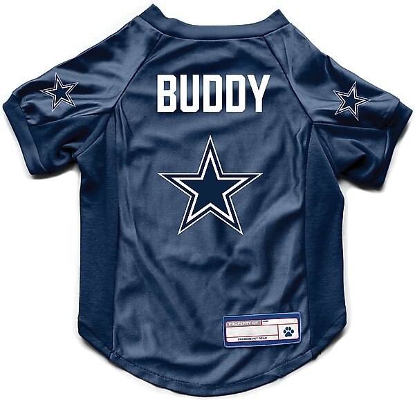 Littlearth NFL Personalized Stretch Dog & Cat Jersey, Dallas Cowboys, X-Small slide 1 of 8