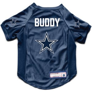 Littlearth NFL Personalized Stretch Dog & Cat Jersey, Dallas Cowboys, X-Small