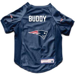 Littlearth NFL Personalized Stretch Dog & Cat Jersey, New England Patriots, Medium