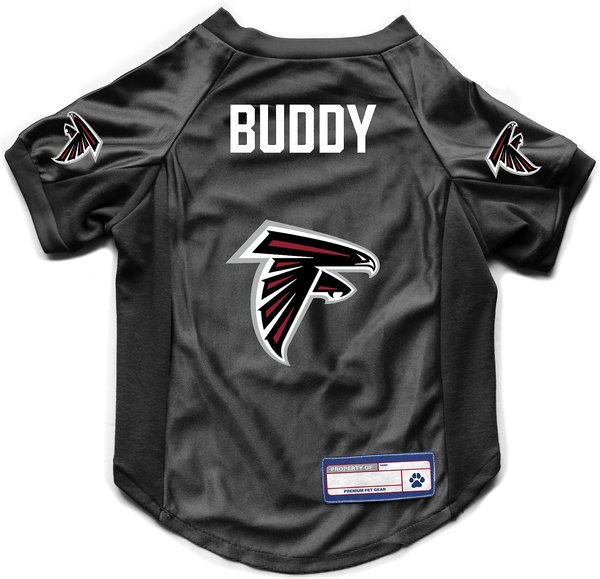 Littlearth NFL Personalized Stretch Dog & Cat Jersey, Atlanta Falcons, Small slide 1 of 8