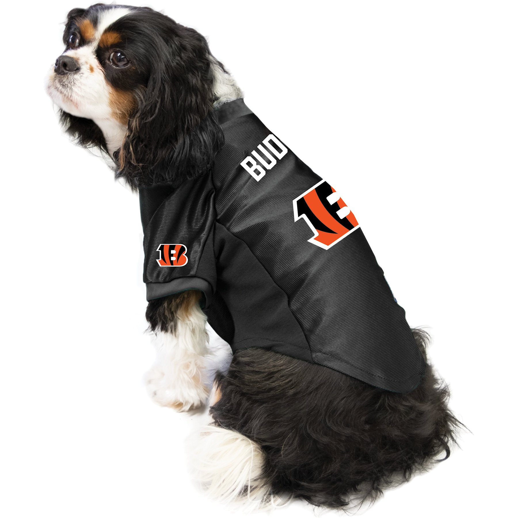 LITTLEARTH NFL Personalized Stretch Dog & Cat Jersey, Cincinnati Bengals,  Small 