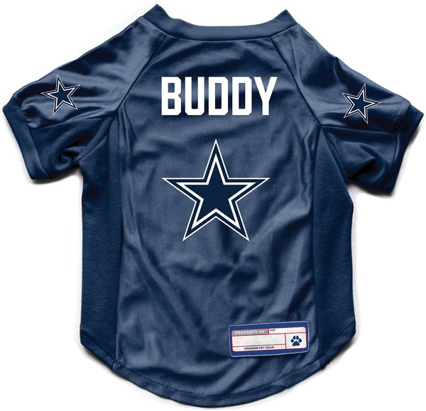 Littlearth NFL Personalized Stretch Dog & Cat Jersey, Dallas Cowboys, Medium slide 1 of 8