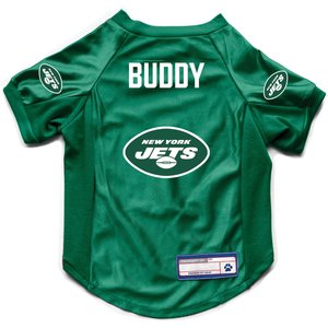 Littlearth NFL Personalized Stretch Dog & Cat Jersey, New York Jets, Large