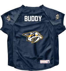 Littlearth NHL Personalized Stretch Dog & Cat Jersey, Nashville Predators, Big Dog slide 1 of 6