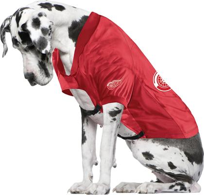 Show full view: Littlearth NHL Personalized Stretch Dog & Cat Jersey, Detroit Red Wings, Big Dog slide 3 of 5