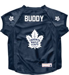 Littlearth NHL Personalized Stretch Dog & Cat Jersey, Toronto Maple Leafs, Big Dog slide 1 of 6