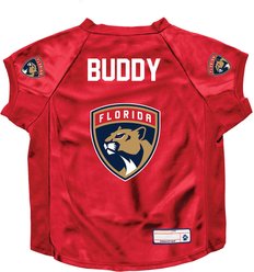 Littlearth NHL Personalized Stretch Dog & Cat Jersey, Florida Panthers, Big Dog slide 1 of 4