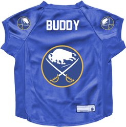 Littlearth NHL Personalized Stretch Dog & Cat Jersey, Buffalo Sabres, Big Dog