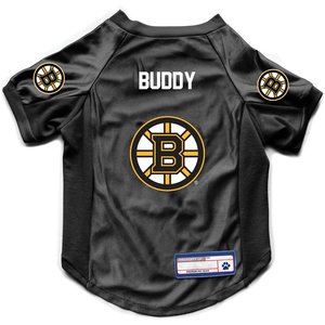 Littlearth NHL Personalized Stretch Dog & Cat Jersey, Boston Bruins, Medium