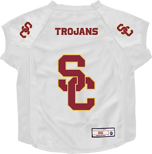 Littlearth NCAA Stretch Dog & Cat Jersey, USC Trojans, Big Dog slide 1 of 3