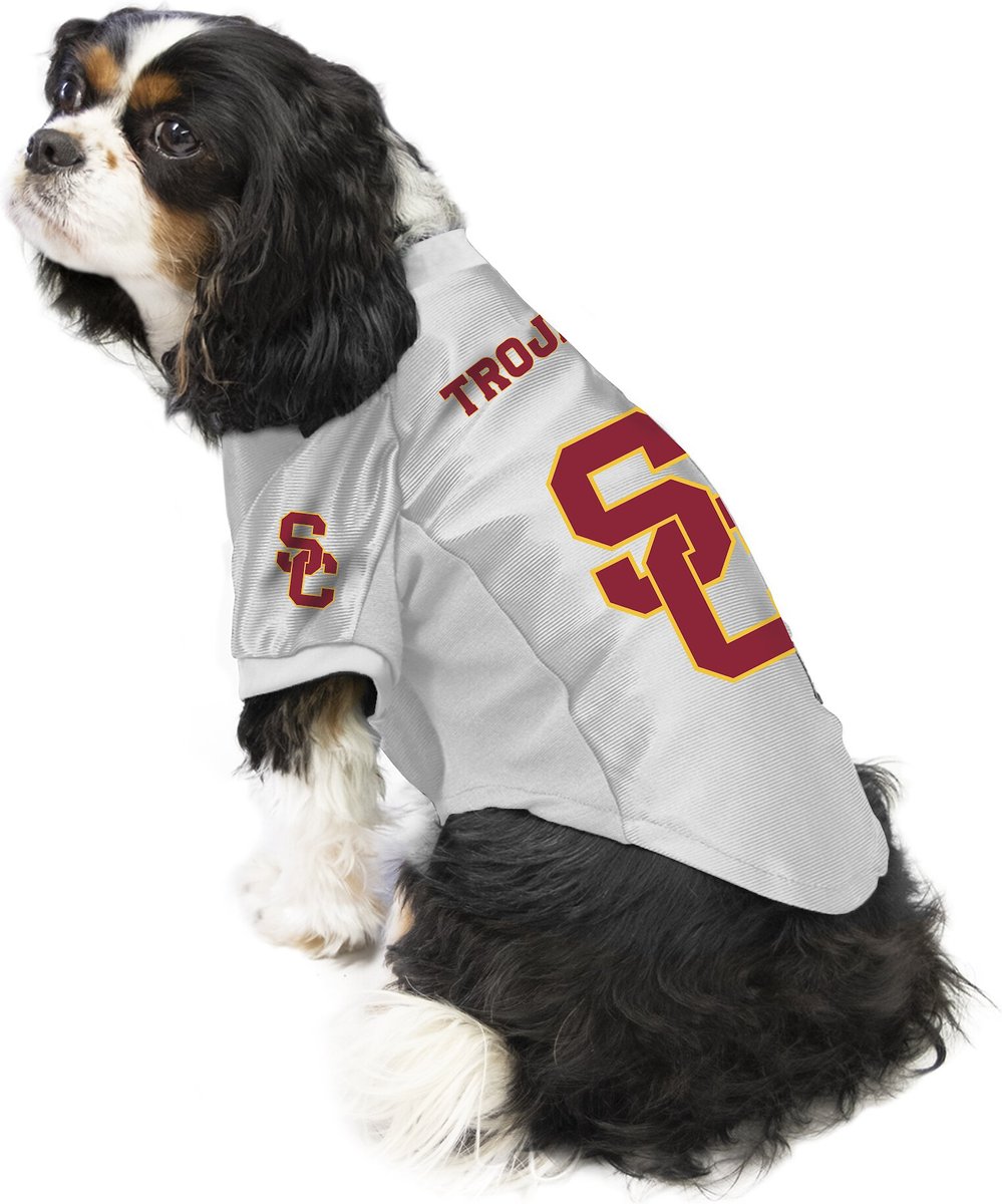 USC Trojans Dog Collar - X-Small Adjustable Snap-Clasp Collar With Team Colors
