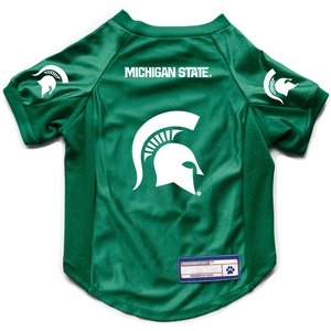 Littlearth NCAA Stretch Dog & Cat Jersey, Michigan State Spartans, X-Small
