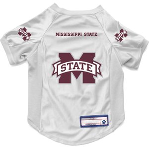 Littlearth NCAA Stretch Dog & Cat Jersey, Mississippi State Bulldogs, Small