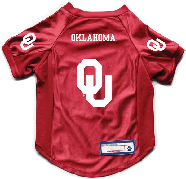 Littlearth NCAA Stretch Dog & Cat Jersey, Oklahoma Sooners, X-Large slide 1 of 7