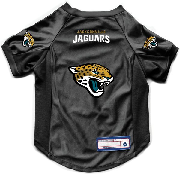 Littlearth NFL Stretch Dog & Cat Jersey, Jacksonville Jaguars, Medium slide 1 of 7
