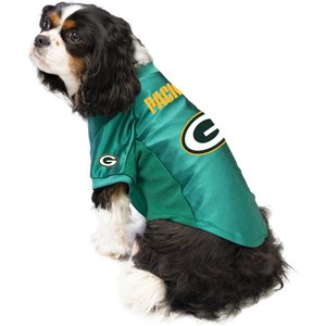 Littlearth NFL Stretch Dog & Cat Jersey, Green Bay Packers, Large