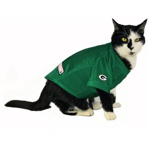 Littlearth NFL Stretch Dog & Cat Jersey, Green Bay Packers, Large