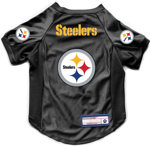Littlearth NFL Stretch Dog & Cat Jersey, Pittsburgh Steelers, X-Small slide 1 of 7