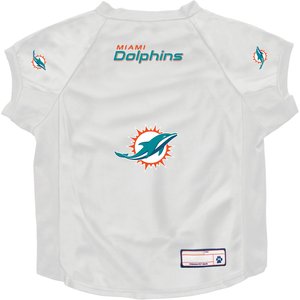 Littlearth NFL Stretch Dog & Cat Jersey, Miami Dolphins, Big Dog