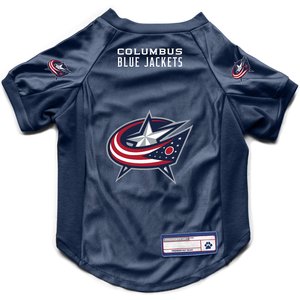 Littlearth NHL Stretch Dog & Cat Jersey, Columbus Blue Jackets, Small