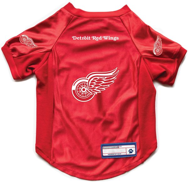 Littlearth NHL Stretch Dog & Cat Jersey, Detroit Red Wings, Small slide 1 of 7