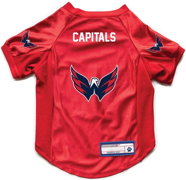 Littlearth NHL Stretch Dog & Cat Jersey, Washington Capitals, Small slide 1 of 7