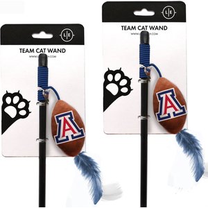 Littlearth NCAA Licensed Teaser Wand Cat Toy, 2 count, Arizona Wildcats