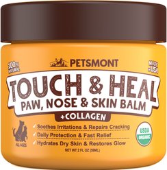 Petsmont Organic Touch & Heal Dog Paw Balm, 2-oz jar slide 1 of 5