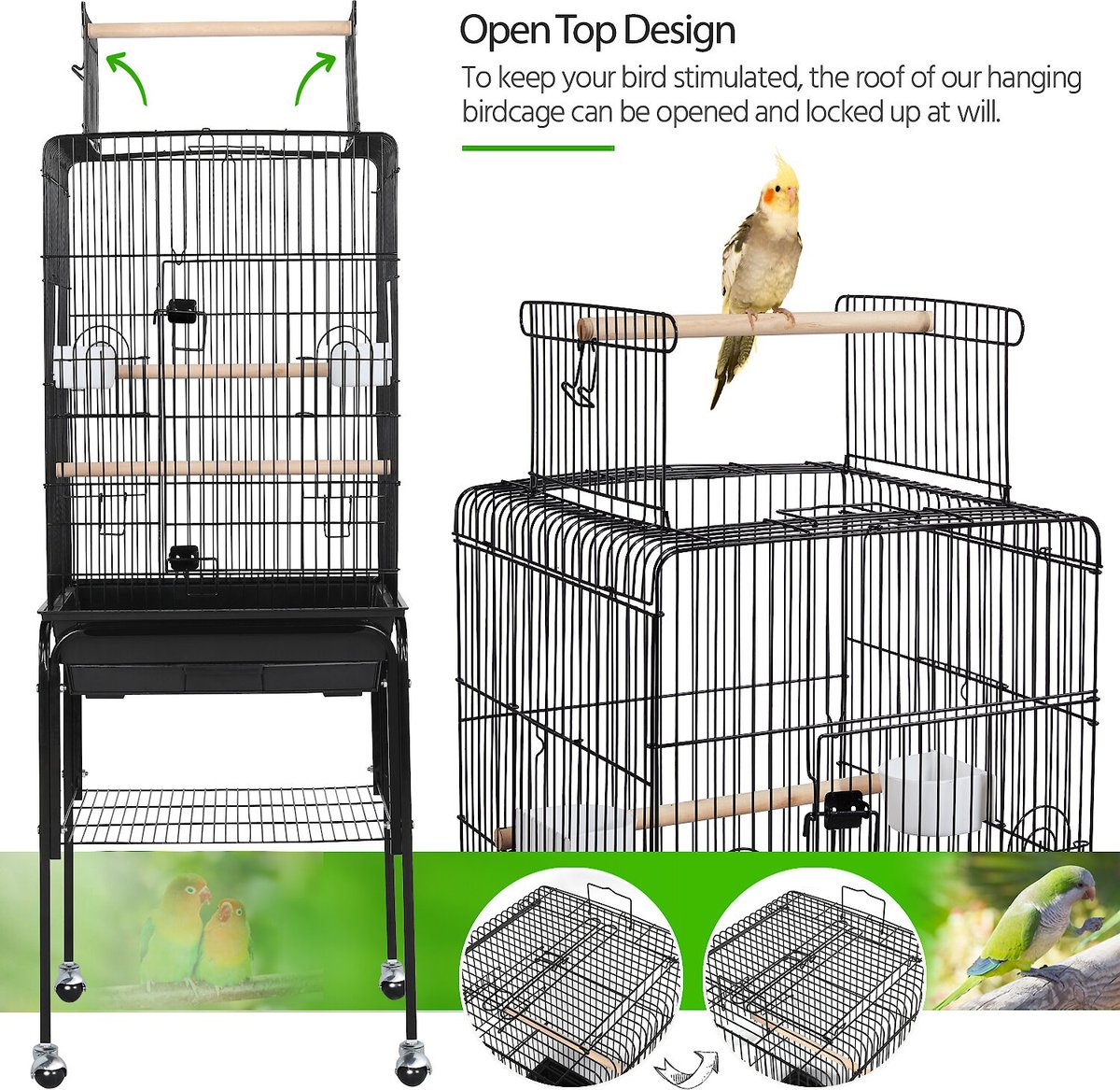 Stand up deals bird cages