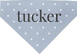 904 Custom Polka Dot Personalized Dog Collar Bandana, Small