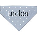 904 Custom Polka Dot Personalized Dog Collar Bandana, Large