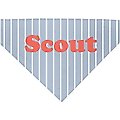904 Custom Pinstripe Personalized Dog Collar Bandana, Small