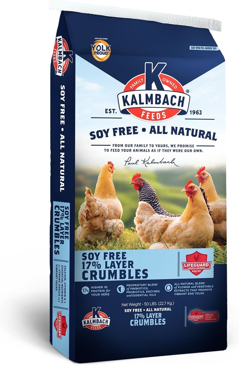 KALMBACH FEEDS All Natural SoyFree 17 Protein Layer Crumbles Poultry