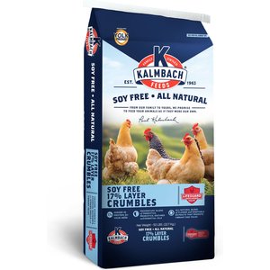 Kalmbach Feeds All Natural 17% Layer Crumbles Poultry Food, 50-lb bag