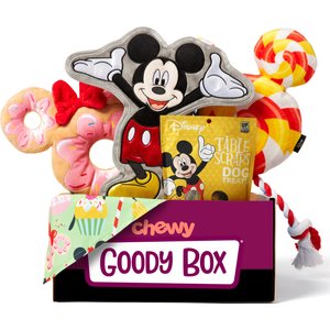Goody Box Disney Mickey Mouse & Minnie Mouse Dog Box, Medium/Large