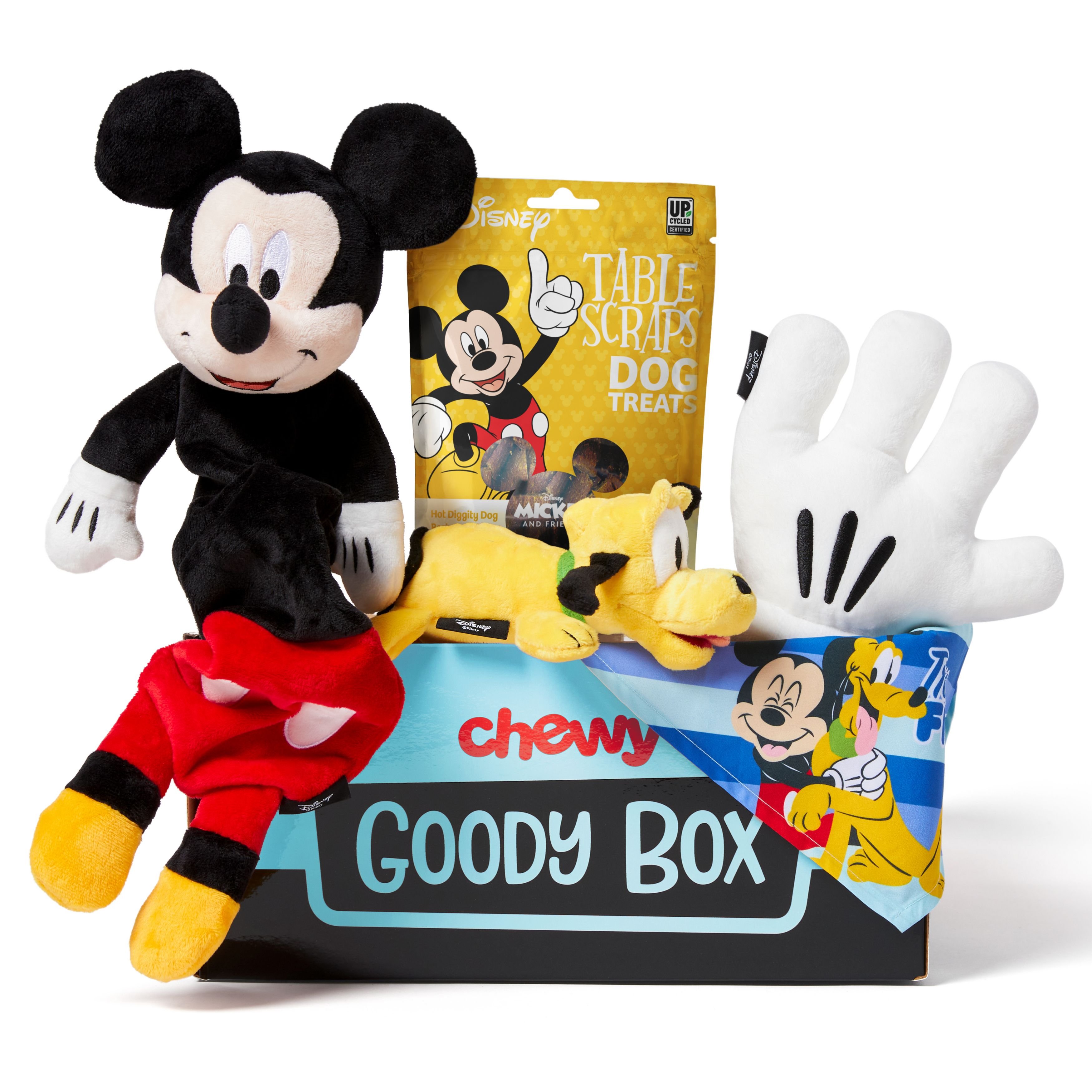 Questions and Answers about GOODY BOX Disney Mickey Mouse & Pluto Dog Box
