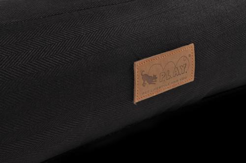 Show full view: P.L.A.Y. Pet Lifestyle and You California Dreaming Bolster Dog Bed with Removable Cover, Alcatraz Black, Large slide 5 of 5