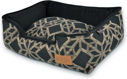 Show full view: P.L.A.Y. Pet Lifestyle and You Solstice Bolster Dog Bed with Removable Cover, Stormy Night, Small slide 3 of 5